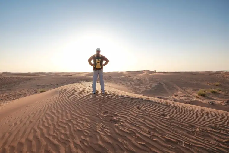 Sand dunes at first light